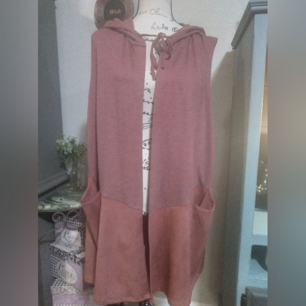 Lounge hooded tunic sz 2X